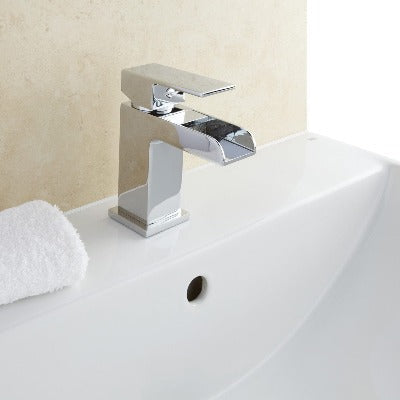 Stream Chrome Basin Mixer Tap w/ Click-Clack Waste - All Sizes