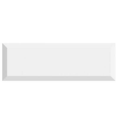 Subway White Bevel Décor - All Sizes