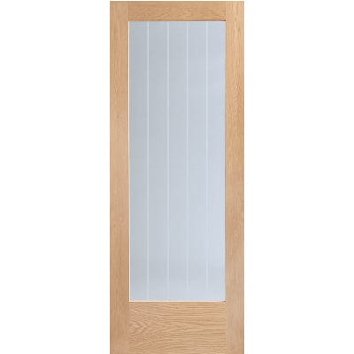 Suffolk Original 1 Light Pre-Finished Internal Door with Clear Etched Glass