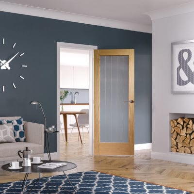 Internal Oak Suffolk P10 (Clear Etched Glass)