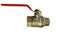 Brass Nickel-Plated Lever Valve 1.25" BSPM-F
