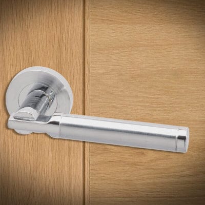Tiber Bathroom Door Handle Pack With Lock
