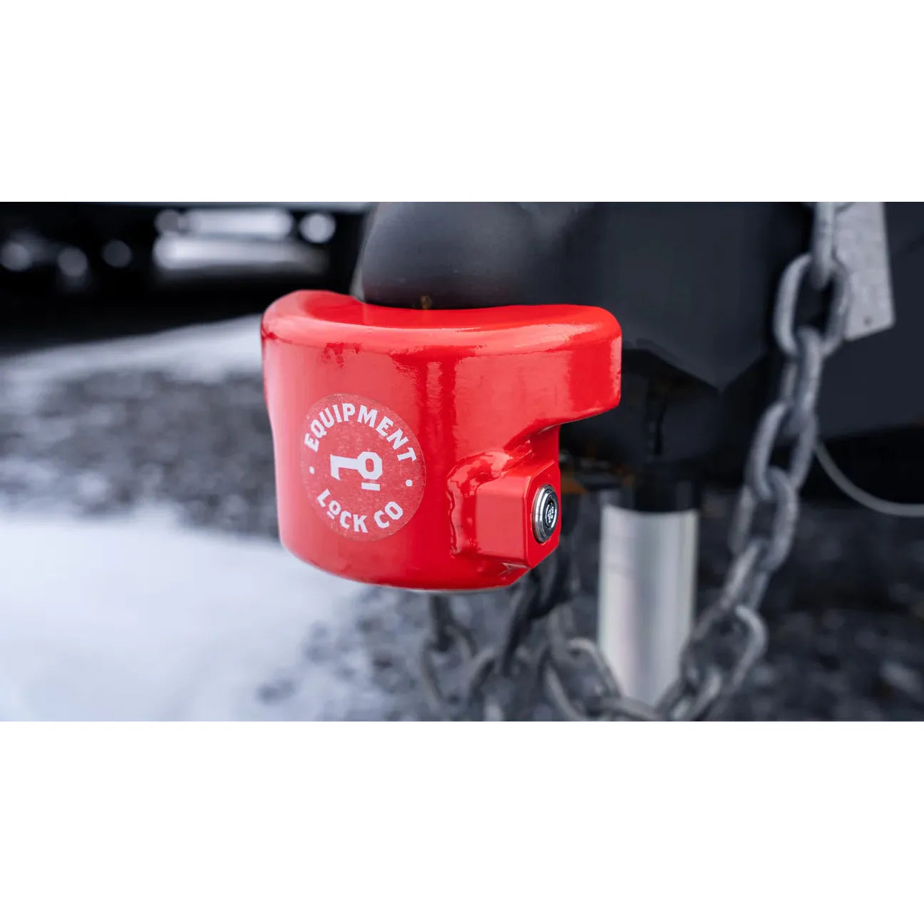 Trailer Hitch Lock With Two And Five Sixteenth Inch Ball And Ring Security For Trailers And Caravans