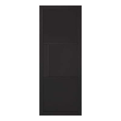 Tribeca Black Primed Panelled Interior Door - All Sizes