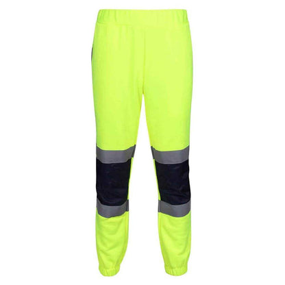 Regatta TRJ503 Pro His-Vis Work Joggers Yellow/Navy 2XL