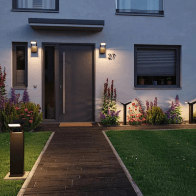 Outdoor 230V Juntea LED Bollard Light - Dual Light