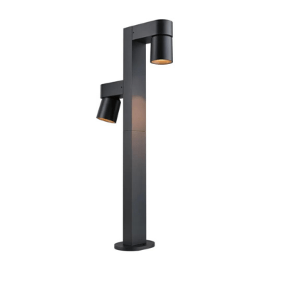 Outdoor 230V Kimu LED Bollard Light - Dual Light