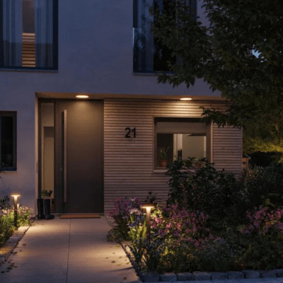 Outdoor 230V Plate Insect Friendly LED Bollard Light