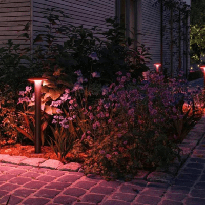 Outdoor 230V Plate LED Bollard Light