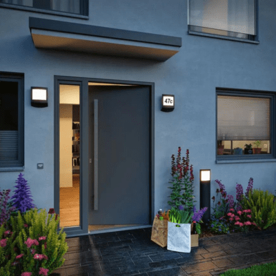 Outdoor 230V Padea Dusk Sensor Motion Detector LED Bollard Light