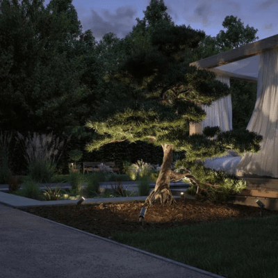 Outdoor 230V Radix LED Garden Spotlight