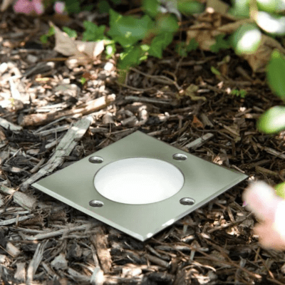 Outdoor 230V Square LED Recessed Floor Light - 108mm x 108mm