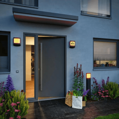 Outdoor 230V Padea Dusk Sensor Insect Friendly LED Bollard Light