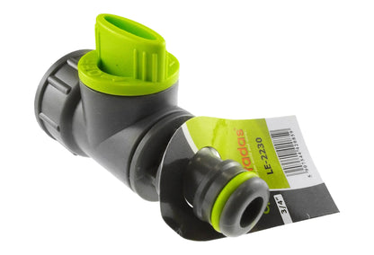 Tap Adapter with Valve ¾” BSPF – Snap-On Connector, Lime