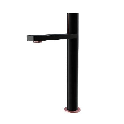 Velar Black Basin Mixer Tap with Click-Clack Waste