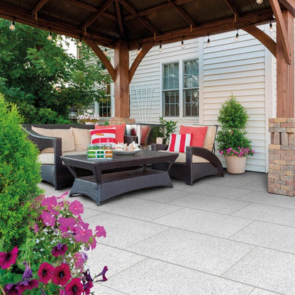 Verde Italian Porcelain White Paving Slab - (54 Slabs per Box)