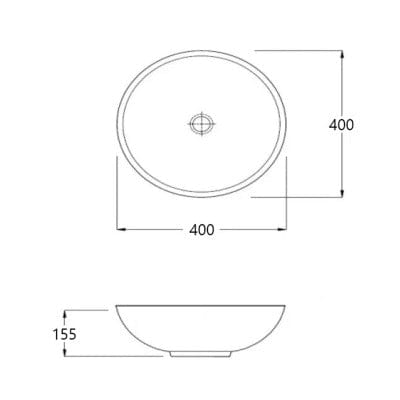 Galvano Solid Surface Basin