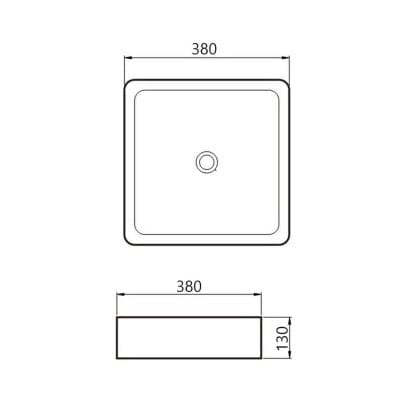 Galvano Solid Surface Basin