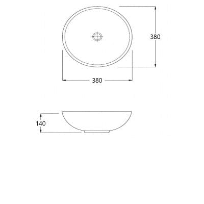 Prince Round Solid Surface Stone Basin - All Sizes