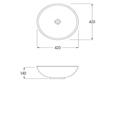 Prince Round Solid Surface Stone Basin - All Sizes