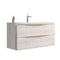 Vogue 2 Drawer Wall Hung Vanity Unit - All Sizes