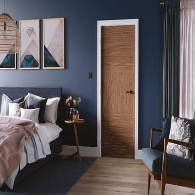 Tres Walnut Pre-Finished Interior Door - 1981mm x 838mm