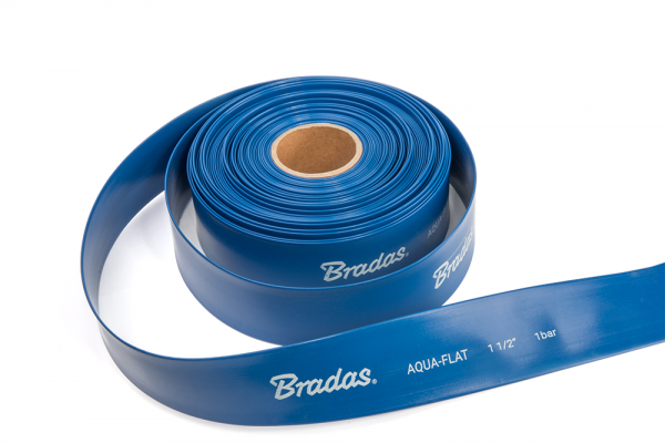 LayFlat 1" / 25mm x 20metres Water Discharge Aqua Hose Pipe Pump Irrigation with Free Secure Hose Clip