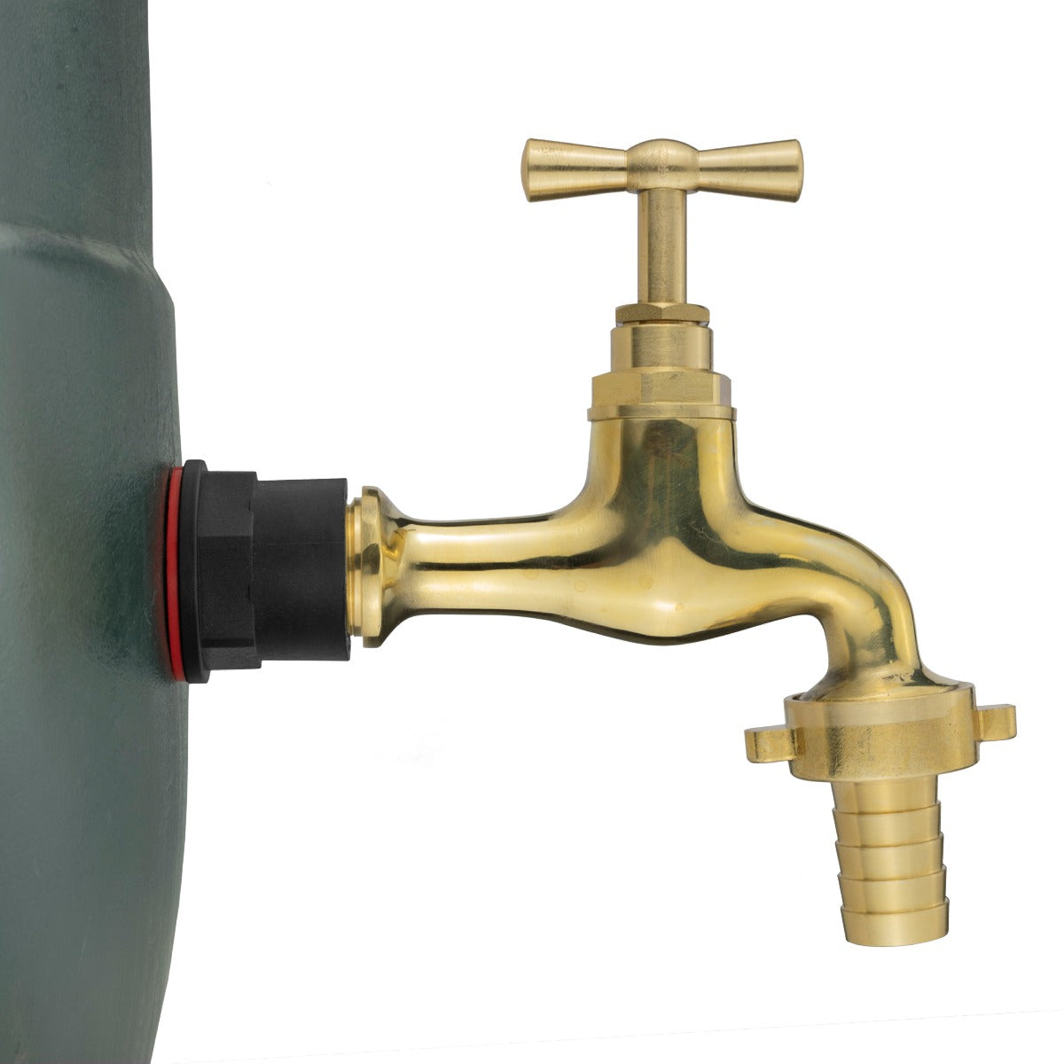 Water Butts Kit 1/2" With Polish Brass Tap 15mm Outlet and Drill Bit