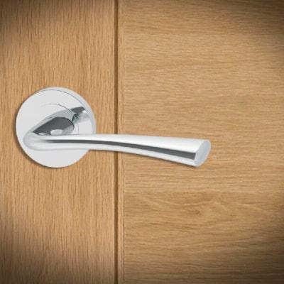 Weser PCP Lever / Round Rose Fire Door Pack - 65mm