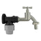 Wall Flange Kit 20mm MDPE + Bib Nickle Tap 1/2" Barb