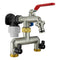 Wall Flange Kit 20mm MDPE - Double Tap with Triple Outlet Thread