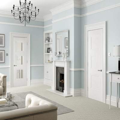 Amsterdam White Primed 3 Panel Interior Door - 1981mm x 686mm