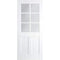 Canterbury White 6 Glazed Clear Light Panels Interior Door - 1981mm x 686m