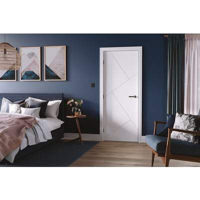 Dover White Primed Interior Door - 1981mm x 762mm