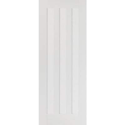 Idaho White Primed 3 Panel Interior Fire Door FD30 - 1981mm x 838mm