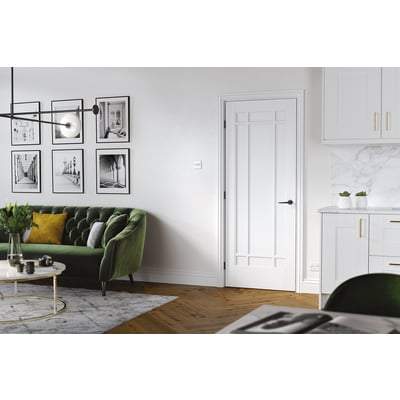 Manhattan White Primed 9 Panel Interior Door - All Sizes