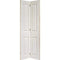 Moulded Textured White Primed Bi-Fold Interior Door - 1981mm x 762mm
