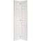 Moulded Textured White Primed 6 Panel Bi-Fold Interior Door - 1981mm x 762mm