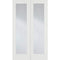 Pattern 20 White Primed 2 Glazed Clear Light Panels Pair Interior Doors - 1981mm x 1372mm