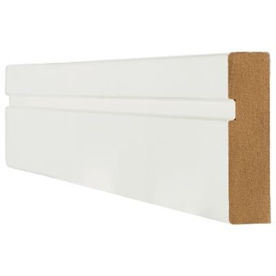 White Primed Single Groove Architrave - 2200mm x 70mm