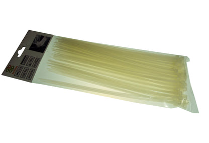 100 Cable Ties (2.5mm x 200mm) Neutral
