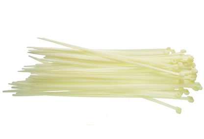 100 Cable Ties (2.5mm x 150mm) Neutral