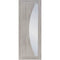 White Grey Salerno Internal Laminate Clear Glass Door