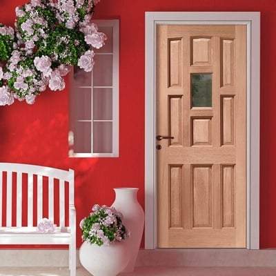York Hardwood M&T 1 Unglazed Light Panel External Door - All Sizes